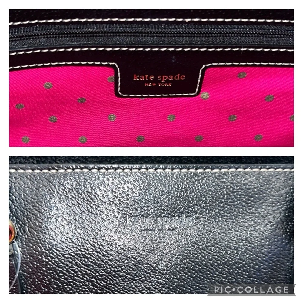 kate spade Black Leather Top-Handle Satchel